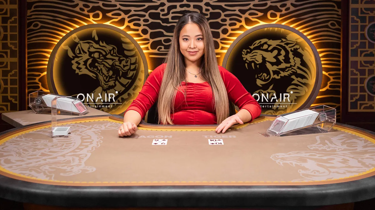 Live Dragon Tiger single-card battle between Dragon and Tiger