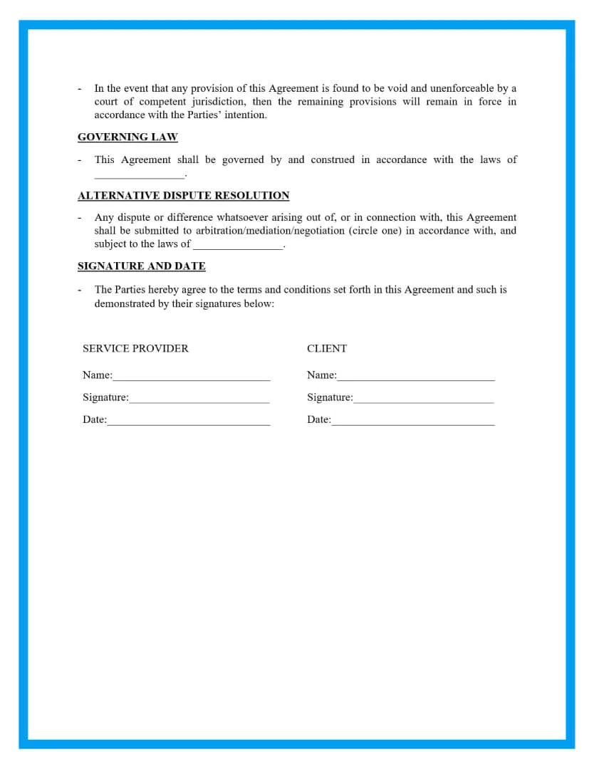 Official terms of service and website usage rules